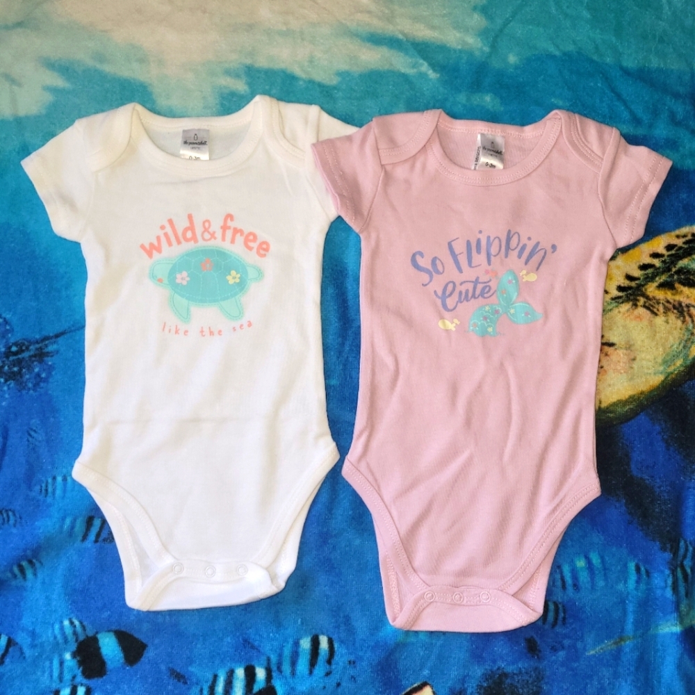 NWOT White and Pink Bodysuits One Pieces